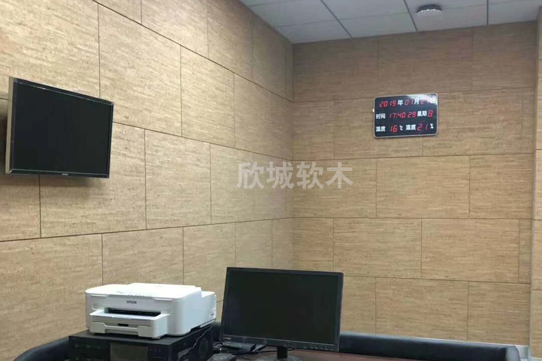 軟木墻板，碎花軟木板，竹節(jié)軟木卷材工程案例